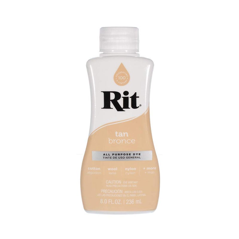 Craft County Rit Dye Liquid â€“ Wide Selection of Colors â€“ 8 Oz. (Tan) - Image 1